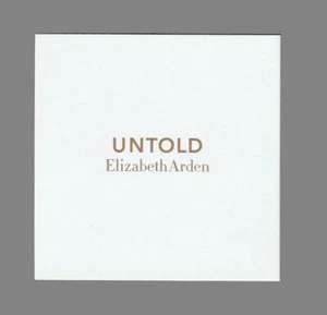 Carte publicitaire - advertising card - Untold d'Elizabeth Arden - Imagen 1 de 1