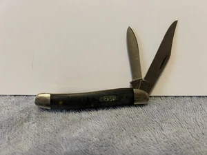 1984 Case XX 22087 SS Texas Jack Knife Smooth Black 2 Blade - Picture 1 of 4