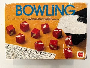 Vintage BOWLING Dice Game - Hausemann & Hötte 1979 Complete VERY RARE - Picture 1 of 6