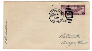 CAM 1N5 Boston MA Flight Autographed Pilot R.O.D. Sullivan Clipper Pilot 1931 - Picture 1 of 2