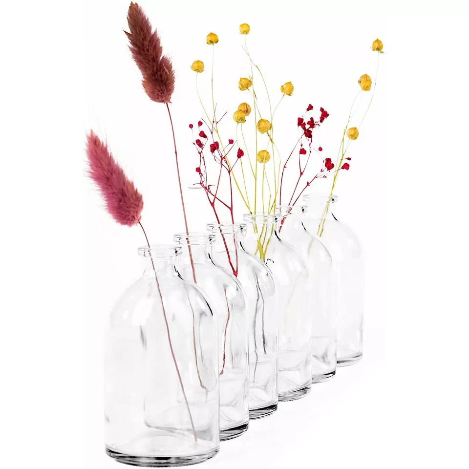 20x Mini Glas Vasen, Kleine Vasen, Tischvasen, Mini Flaschen, Hochzeit, Deko - Bild 1 von 4