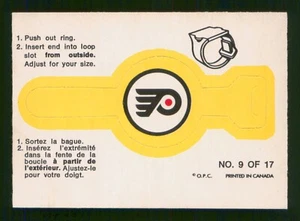 Philadelphia Flyers 1973-74 O-Pee-Chee Rings 73-74 #9 Ex+ 972219 - Imagen 1 de 2