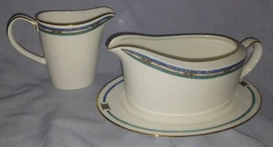 Vintage Noritake Shelton Bone China New Gravy Boat Lineage #4739 & Creamer - Picture 1 of 14