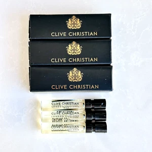 3 x Clive Christian 1872 Masculine for Men Parfum Sample Spray 1.5ml each - Picture 1 of 4