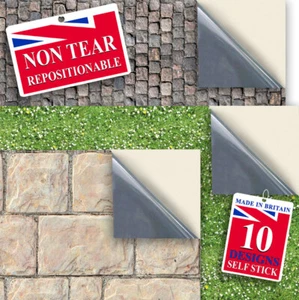 Dolls House Wallpaper: Stick On Vinyl Miniature Garden Paving 1/12 - Picture 1 of 31