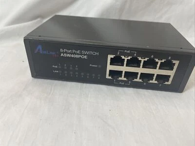 Airlink 101 8 Port 10/100MBPS 8 port POE Switch model No.ASW408POE - Image 1 of 4