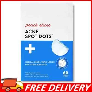Fette di Pesca Acne Punti Punti Acne Cerotti Acne Idrocolloidi per Acne, Inestetismi 60ct - Foto 1 di 7