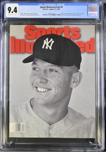 ⭐️ Sports Illustrated August 21 1995 - Mickey Mantle Newsstand CGC 9.4 ⭐️ - Imagen 1 de 2