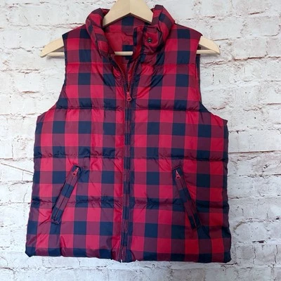 Gap Kids мальчиков Buffalo чек пуховик жилет куртка размер XXL 14/16 красный черный - Изображение 1 из 4