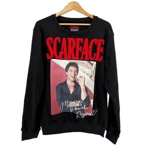 Scarface X Reason Chenille Adult Small Pre-Owned Sweatshirt Money.Power.Respect - Picture 1 of 11