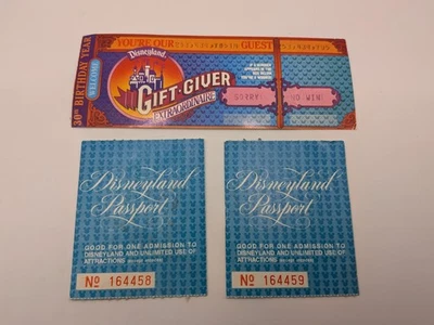 Boleto de pasaporte Disneyland 1985 vintage admisión de $16,50 Foto 1 de 4
