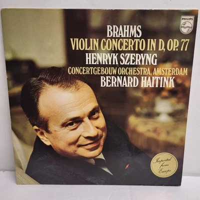 BRAHMS Violin Concerto In D, Op. 77 HAITINK Henryk Szeryng IMPORT Near new! - Image 1 of 4