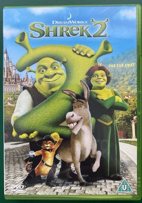 2004 SHREK 2 - DVD & CASE.  Dreamworks Anime Family Cert U.  One Owner. Free P&P - Image 1 of 4