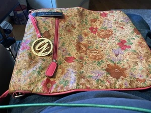 Neu mit Etikett Galian New York Boho geblümt Handtasche, Reißverschluss - Bild 1 von 11
