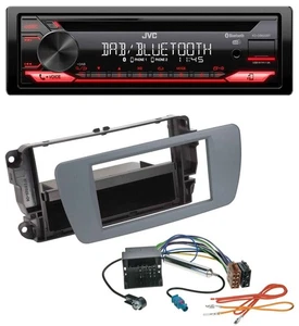 JVC CD DAB USB Bluetooth MP3 Autoradio für Seat Ibiza (ab 08) conemaragrau - Bild 1 von 7