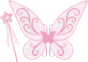 Fairy Wings Butterfly Costume for Girls Halloween Cosplay Dress up Fairy Costume - Picture 1 of 12