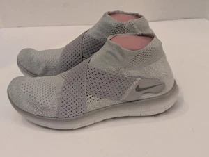 Nike Para Mujer Free Run Motion Flyknit Lobo Gris Tenis para Correr Zapatos talla 8 - Imagen 1 de 8