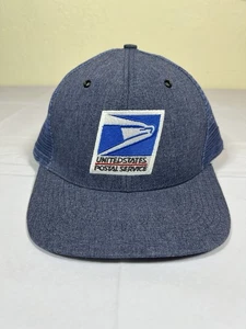 United States Postal Service Snapback Hat Cap Blue Size MD Vintage USA - Picture 1 of 7