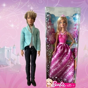 Ken Prince Doll 2009 & Barbie Princess Doll X9440 2012 SEALED BOX Mattel - Picture 1 of 19