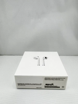 Apple AirPods 2da Generación VACÍA Caja Minorista Embalaje con Todos los Insertos de Papeleo Foto 1 de 4