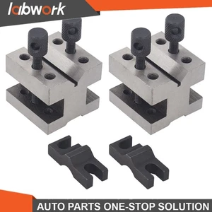 Labwork V-Block & Clamp Set Hardened 1-3/8x1-3/8x1-3/16" Capacity 19/32" .0002" - Picture 1 of 9