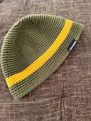 Vintage 90s Abercrombie & Fitch Olive Beanie Hat Skull Cap Toboggan Y2k Adult - Image 1 of 4