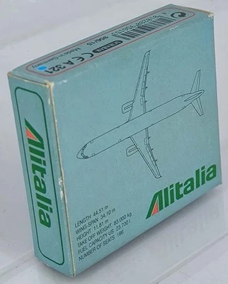 ALITALIA Airbus A321 1/600 SCHABK 956/15 die-cast metal model MIB - Immagine 1 di 2