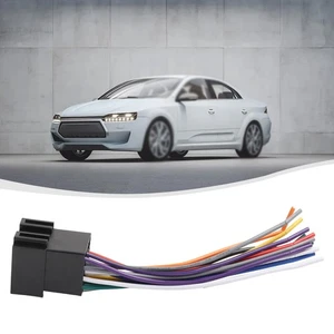 16 Pin Male Female Radio ISO Harness Adapter for Car Stereo Connection - Picture 1 of 15