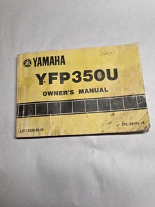 Yamaha Modelo YFP350U Manual del Propietario - c1987 - LIT-11626-06-46 - Imagen 1 de 10