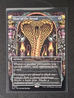 MTG Altar Of The Brood R 0001 Borderless Non-foil SLC: An Encyclopedia Of Magic  - Image 1 of 2