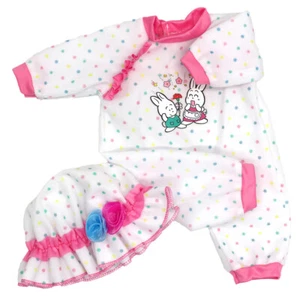 2PCS/Set Newborn Dolls Clothes Outfit W/Hat Suit for 15~17" Reborn Baby Dolls - Picture 1 of 13