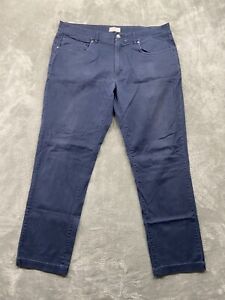 Hickey Freeman Pants Men's 36x29 Blue Chino Stretch Workwear Casual Preppy