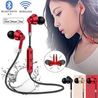 Bluetooth Wireless Magnetic Headphones Sport Earphones Headset With Mic Lot Hot