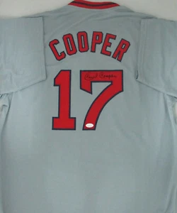 Red Sox CECIL COOPER Signed Custom Replica Boston Jersey AUTO - JSA - Picture 1 of 3
