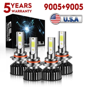 Para Hyundai Sonata 2015-2022 - 4PC 6500K F2 LED Faros Bombillas de haz alto/bajo - Imagen 1 de 15