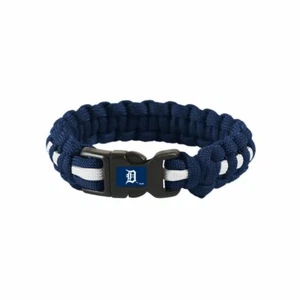 MLB DETROIT TIGERS SURVIVAL BRACELET WRIST BAND SIZE S/M NEW - Picture 1 of 1