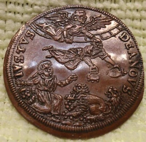 Rechenpfennig Nuremberg German Jeton 1590 Daniel in the Lion's Den Krauwinkel II - Picture 1 of 9