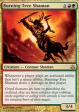 Spanish Burning-Tree Shaman ~ Moderately Played Guildpact Foreign MTG Magic Ulti