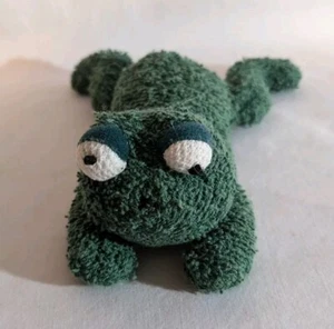 Russ Berrie Ribbity Green Frog Bean Bag Plush 7"  (P63) - Picture 1 of 5