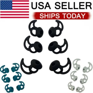 Silicone Ear Tips For Bose Quietcomfort Earbuds or Sport Earbuds Buds Headphones - Picture 1 of 12