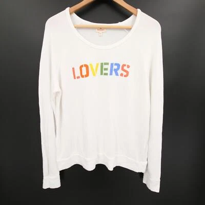 Sudadera Pullover SUNVERY Lovers Gráfico Blanco Cuello Redondo Manga Larga Talla 1 (S) Foto 1 de 4