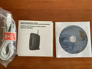 MOTOROLA Wireless Cable Modem Gateway SBG900 CD USB Drivers Install & Guide; USB - Picture 1 of 4