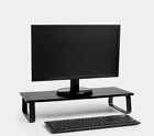 Black Monitor Stand for Monitors, TVs, Laptops, Tablets & Printers Contemporary