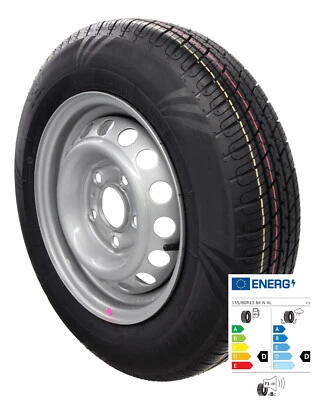 Komplettrad 155/80R13 84N 112x5 155 R 13 PKW Anhänger Rad Felge 4,5Jx13 DOT48/24 - Bild 1 von 4