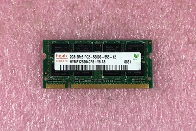2GB HYNIX DDR2-667 PC2-5300S  NON-ECC SODIMM MEMORY RAM - HYMP125S64CP8-Y5 - Image 1 of 2