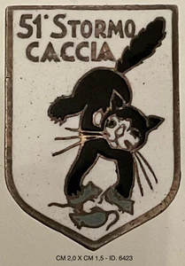 REGIA AERONAUTICA 51° STORMO CACCIA DISTINTIVO DI REPARTO REGNO D’ITALIA - Picture 1 of 6