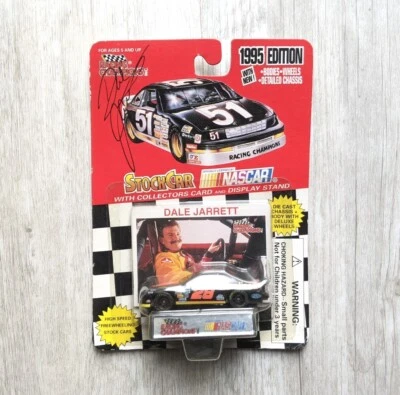 1995 Dale Jarrett #28 Racing Champions SIGNED 1:64 Die Cast Car Autograph NASCAR - Image 1 of 4