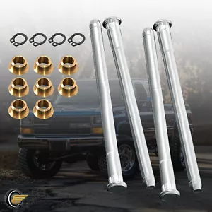 Door Hinge Pins & Pin Bushing Kit For Chevy GMC C/K Trucks 1988-2002 2 Door - Picture 1 of 17