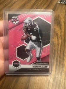 2021 Panini Mosaic - Super Bowl MVPs Mosaic Pink Laser /10 #298 Marcus Allen - Picture 1 of 6