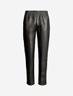 Wolford Black Vegan Leather Trousers Joggers Back Is Stetch Poly New Large
